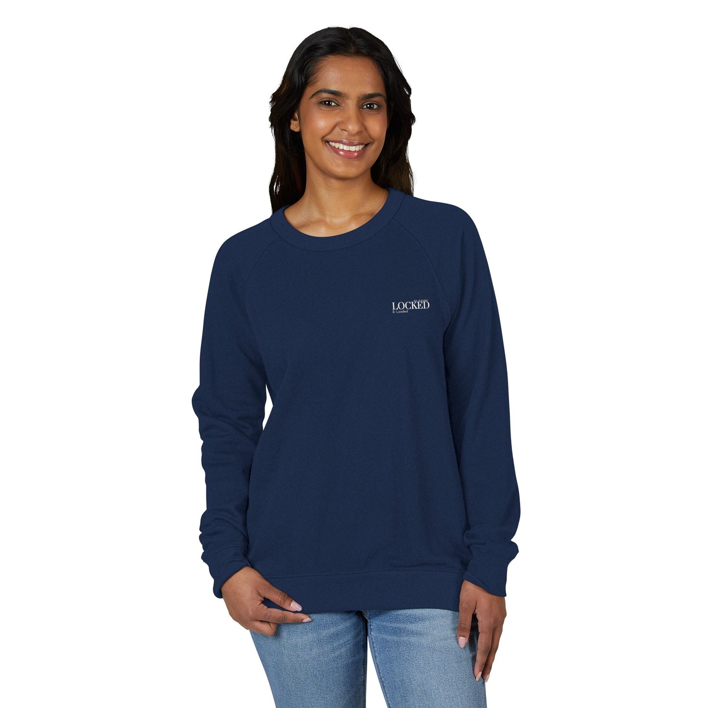 Chic Unisex French Terry Raglan Crewneck Sweatshirt - The Self Locker
