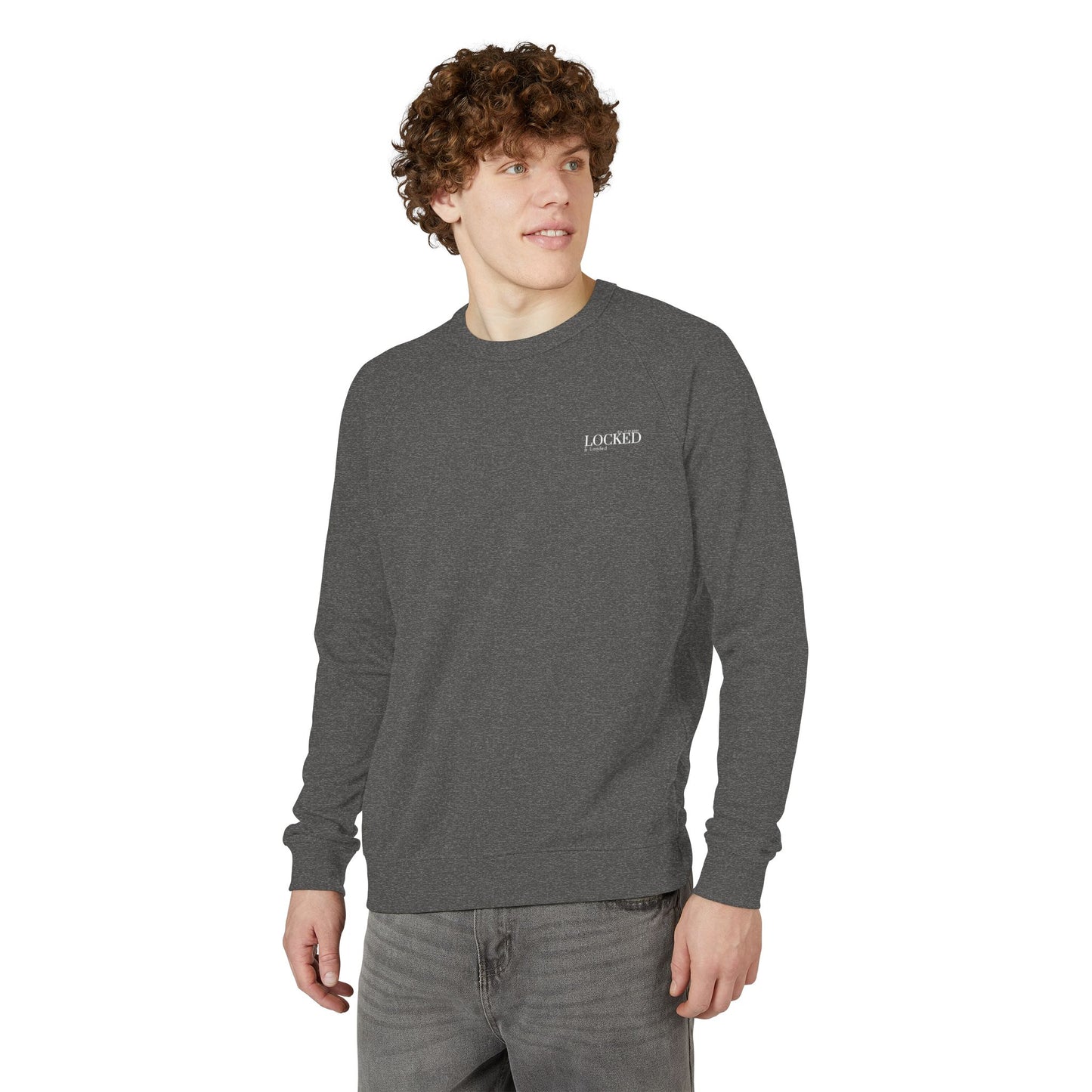 Chic Unisex French Terry Raglan Crewneck Sweatshirt - Custom Date Collection