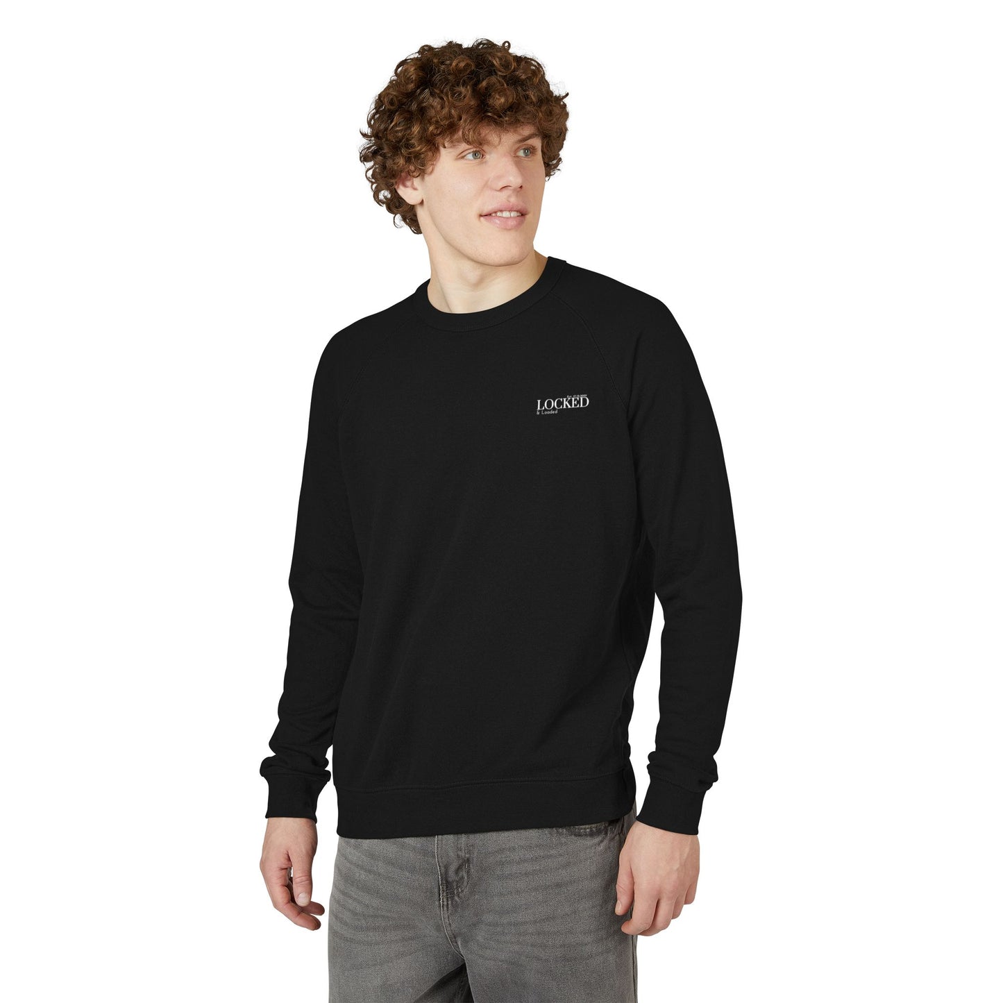 Chic Unisex French Terry Raglan Crewneck Sweatshirt - The Self Locker