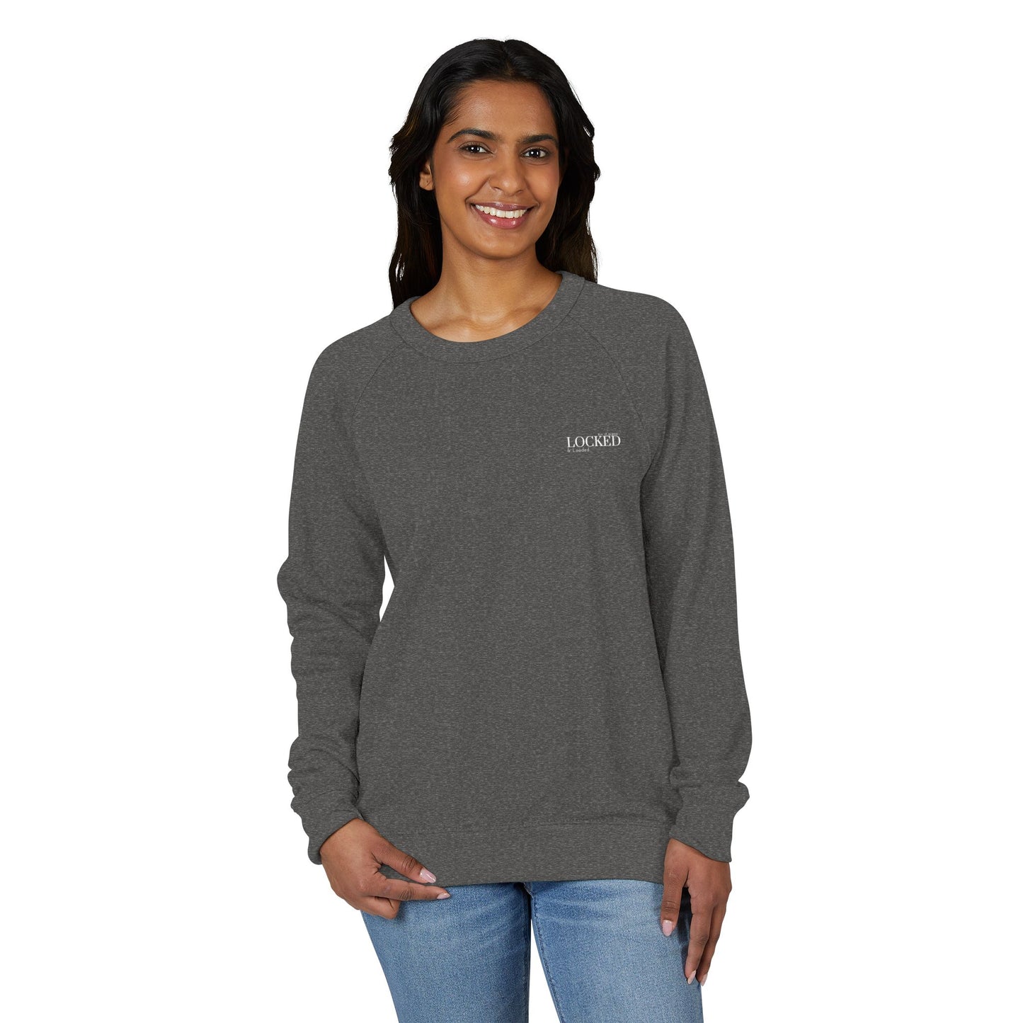 Chic Unisex French Terry Raglan Crewneck Sweatshirt - The Self Locker