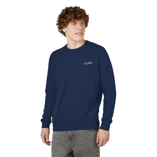 Chic Unisex French Terry Raglan Crewneck Sweatshirt - Custom Date Collection